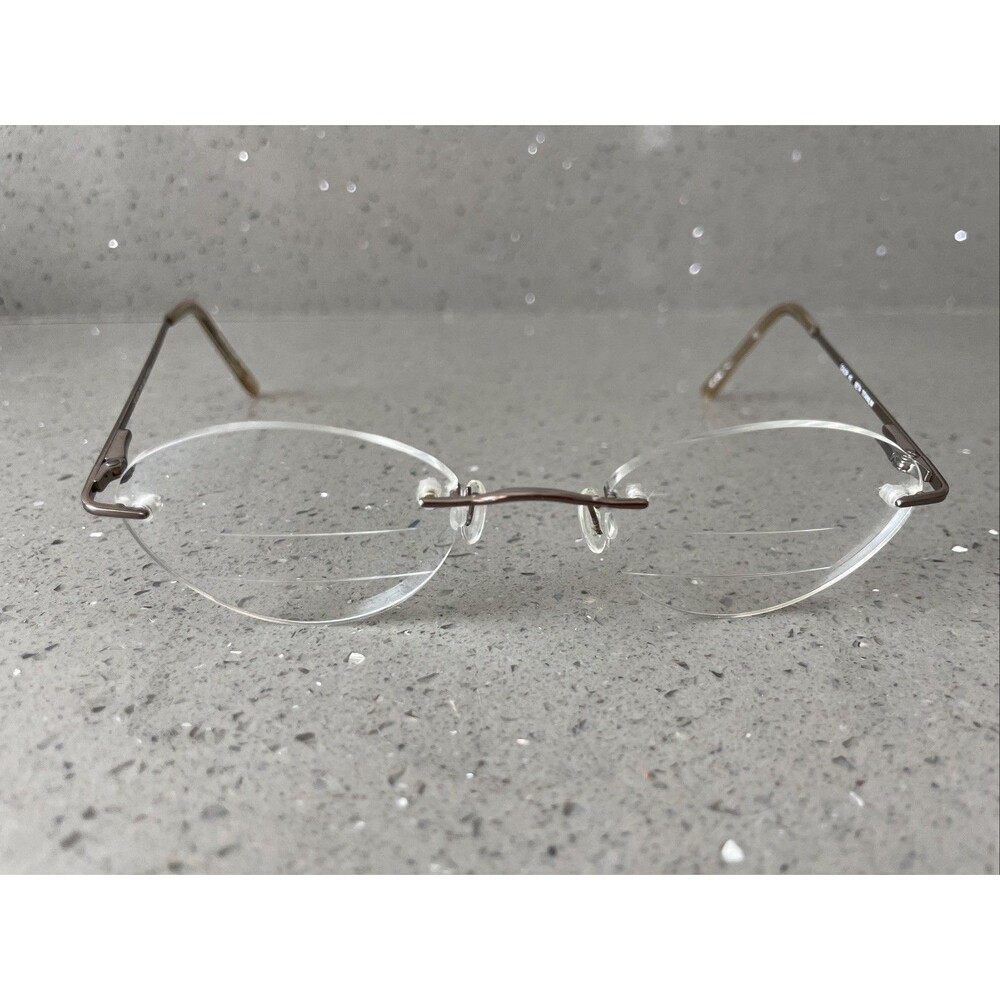 Silver Dollar Optical Eyeglasses Frames ONLY Rimless 135 Flex Hinge BT 2152 Beta